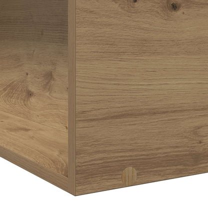 Bed Frame with Storage Artisian Oak 80 x 200 cm Engineered Wood