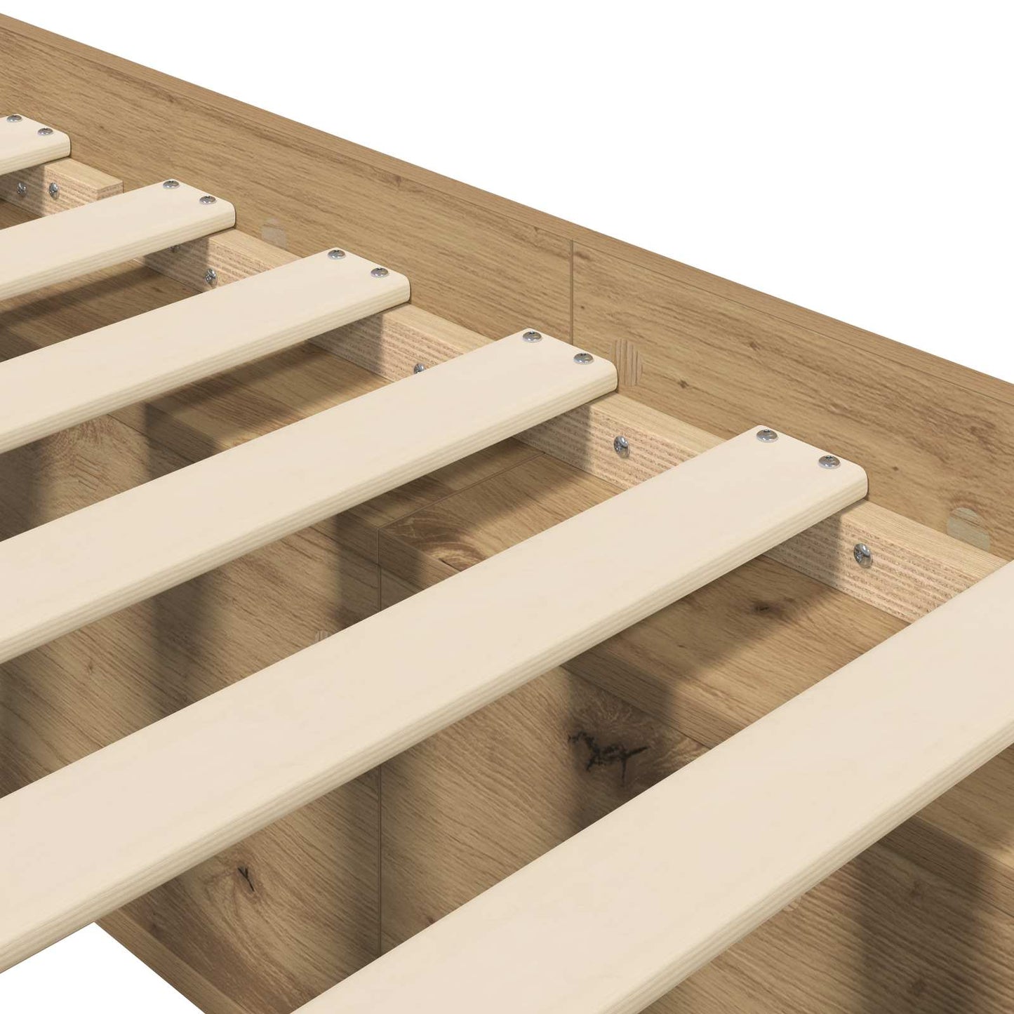 Bed Frame with Storage Artisian Oak 80 x 200 cm Engineered Wood