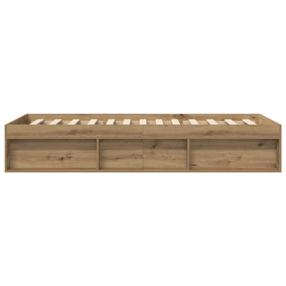 Bed Frame with Storage Artisian Oak 80 x 200 cm Engineered Wood