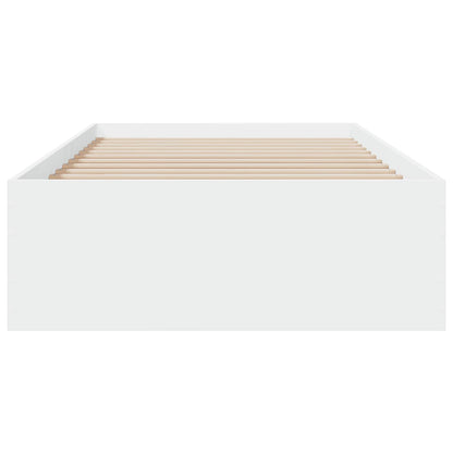 Bed Frame with Storage White 80 x 200 cm Engineered Wood