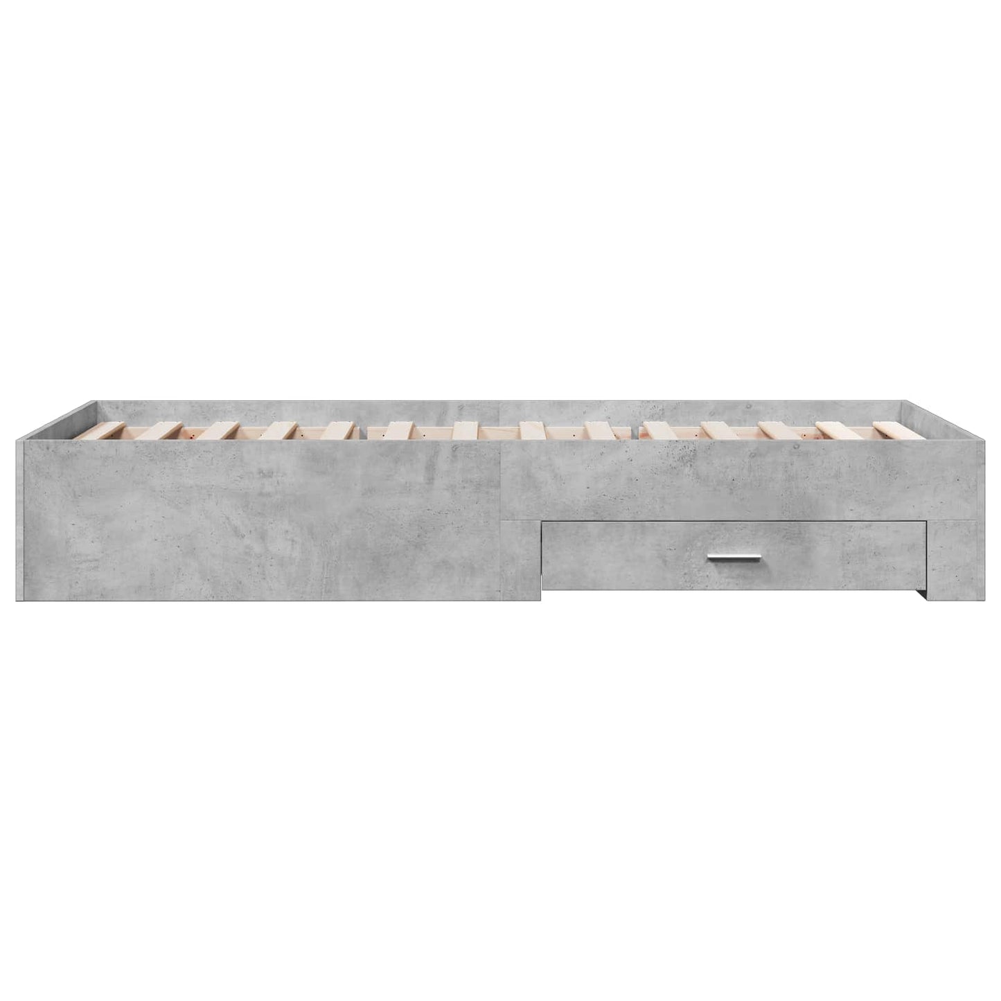 Bed Frame with Storage Concrete Grey 80 x 200 cm
