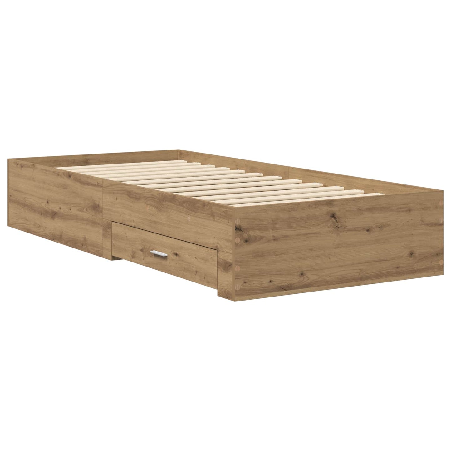 Bed Frame with Storage Artisian Oak 80 x 200 cm Engineered Wood