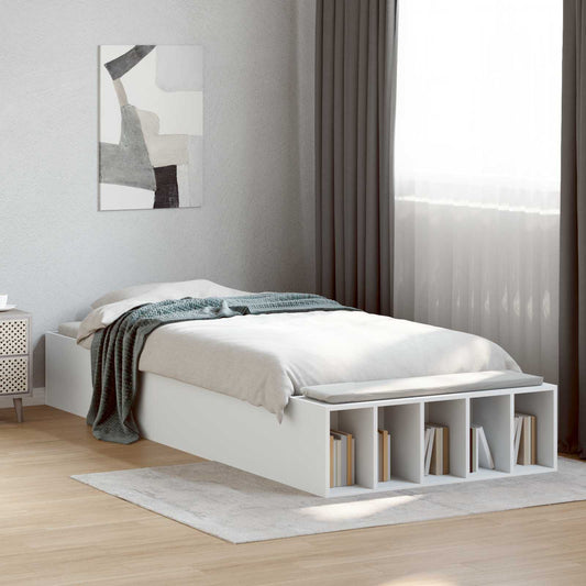 Bed Frame with Storage White 80 x 200 cm Engineered Wood