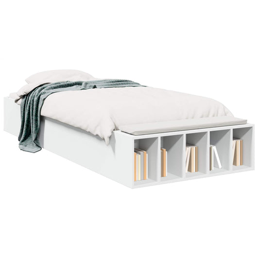 Bed Frame with Storage White 80 x 200 cm Engineered Wood