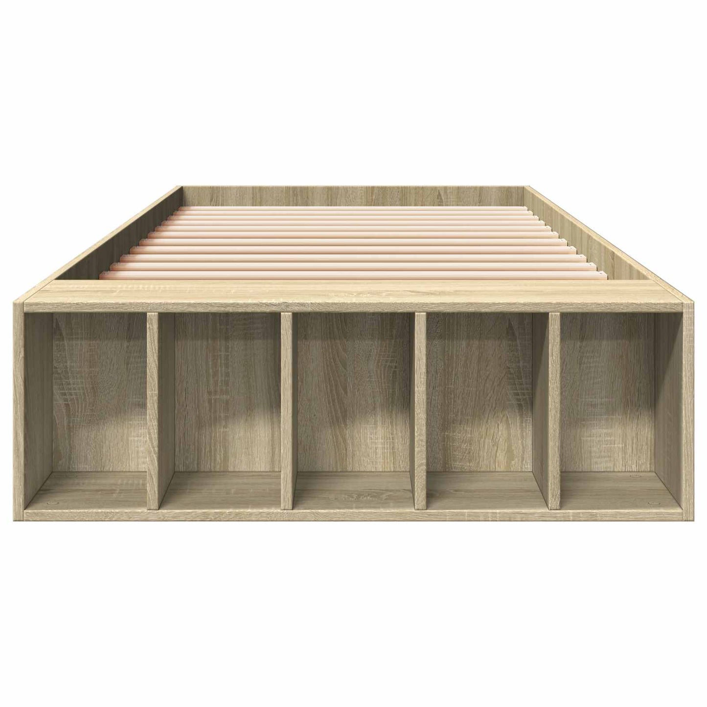 Bed Frame with Storage Sonoma Oak 80 x 200 cm Engineered Wood