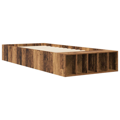 Bed Frame with Storage Old Wood 80 x 200 cm Engineered Wood