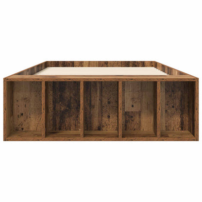 Bed Frame with Storage Old Wood 80 x 200 cm Engineered Wood