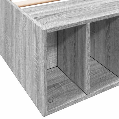 Bed Frame with Storage Grey Sonoma 80 x 200 cm Engineered Wood