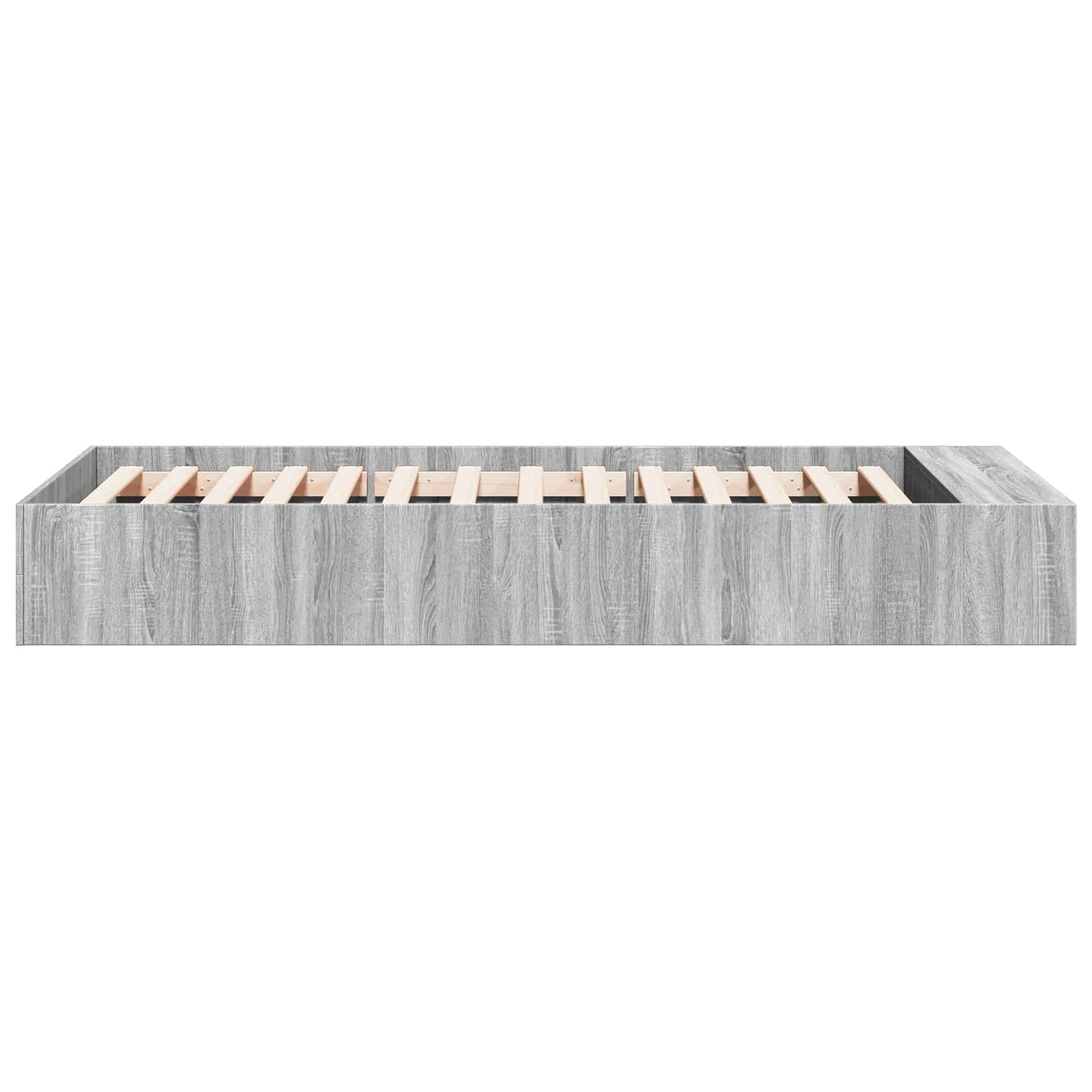 Bed Frame with Storage Grey Sonoma 80 x 200 cm Engineered Wood