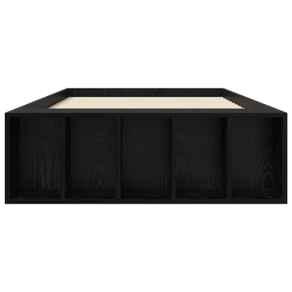 Bed Frame with Storage Black Oak 80 x 200 cm Engineered Wood