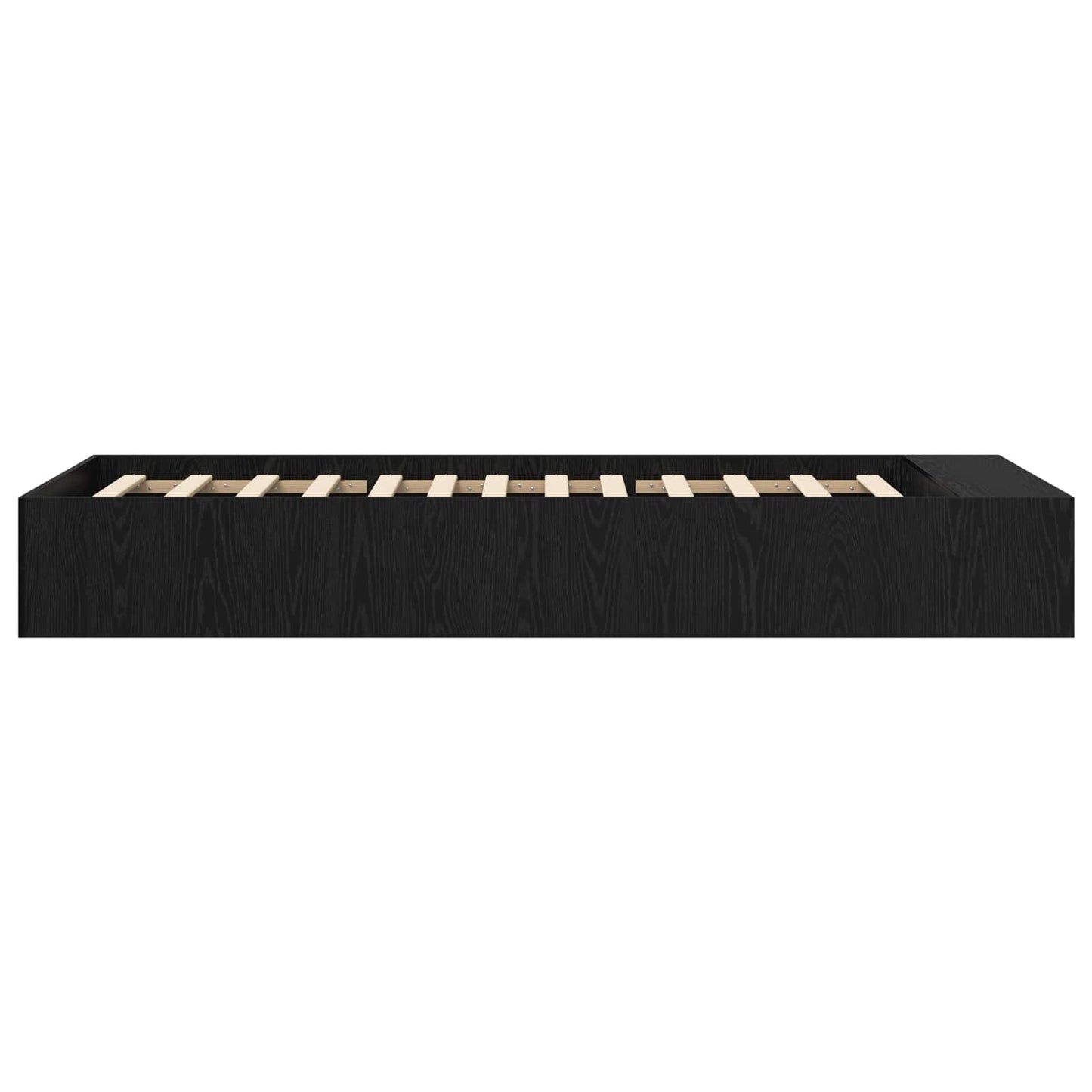 Bed Frame with Storage Black Oak 80 x 200 cm Engineered Wood