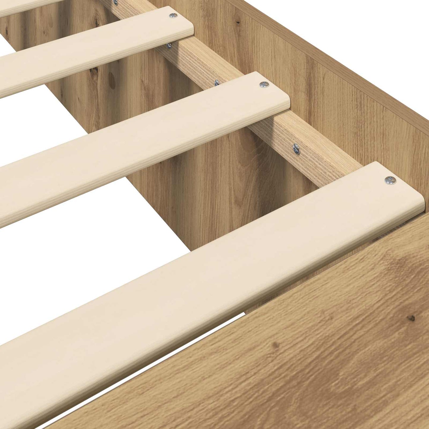 Bed Frame with Storage Artisian Oak 80 x 200 cm Engineered Wood