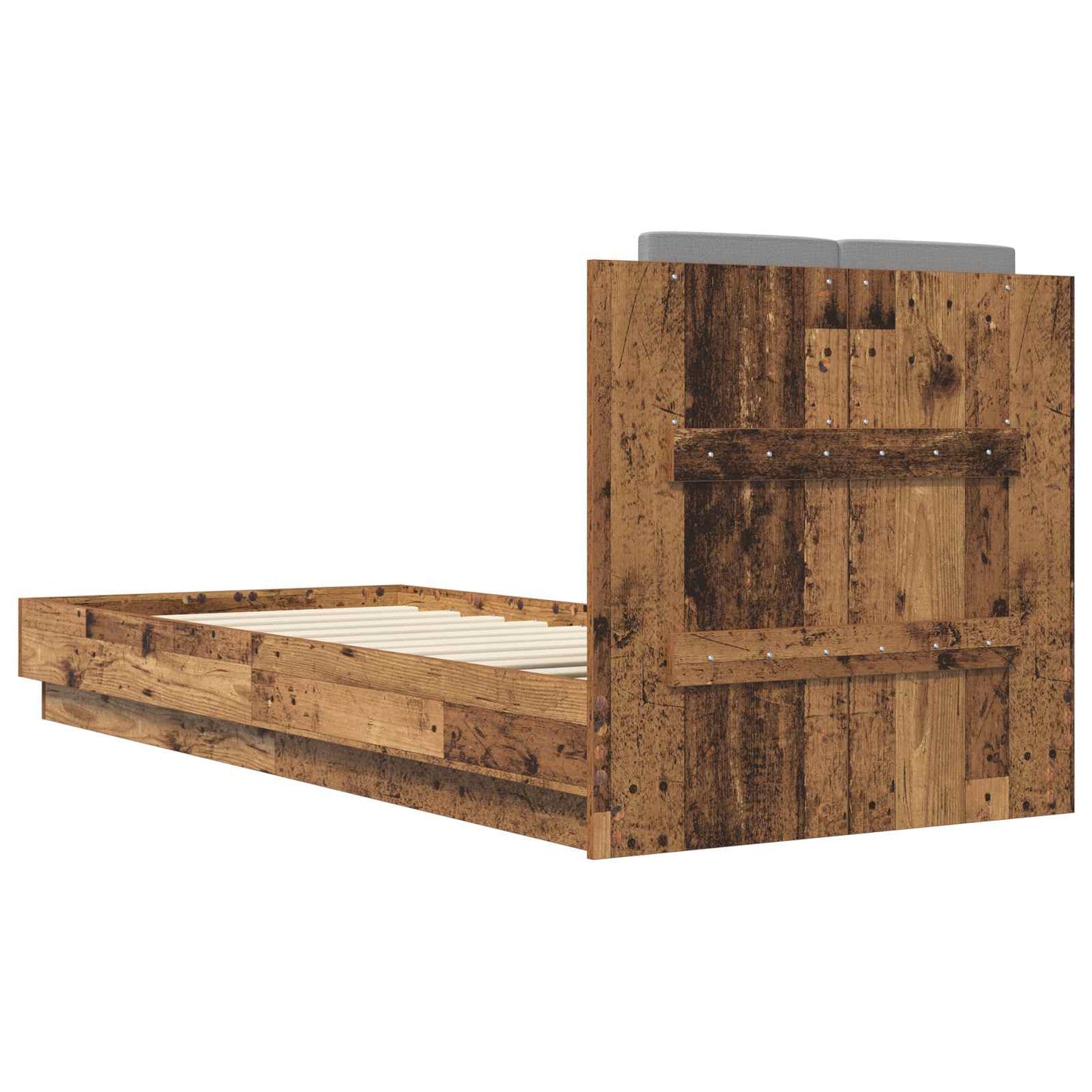 Bed Frame with Headboard Old Wood 80 x 200 cm Engineered Wood
