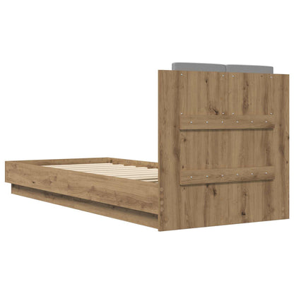 Bed Frame with Headboard Artisian Oak 80 x 200 cm