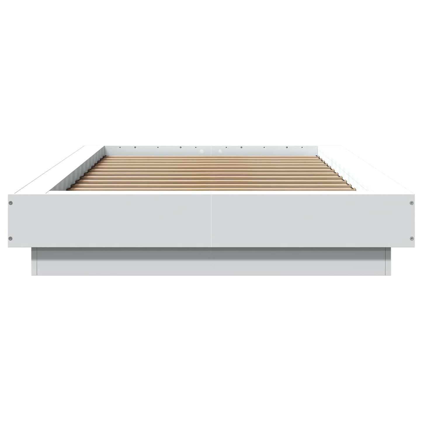 Bed Frame with LED White 80 x 200 cm Engineered Wood