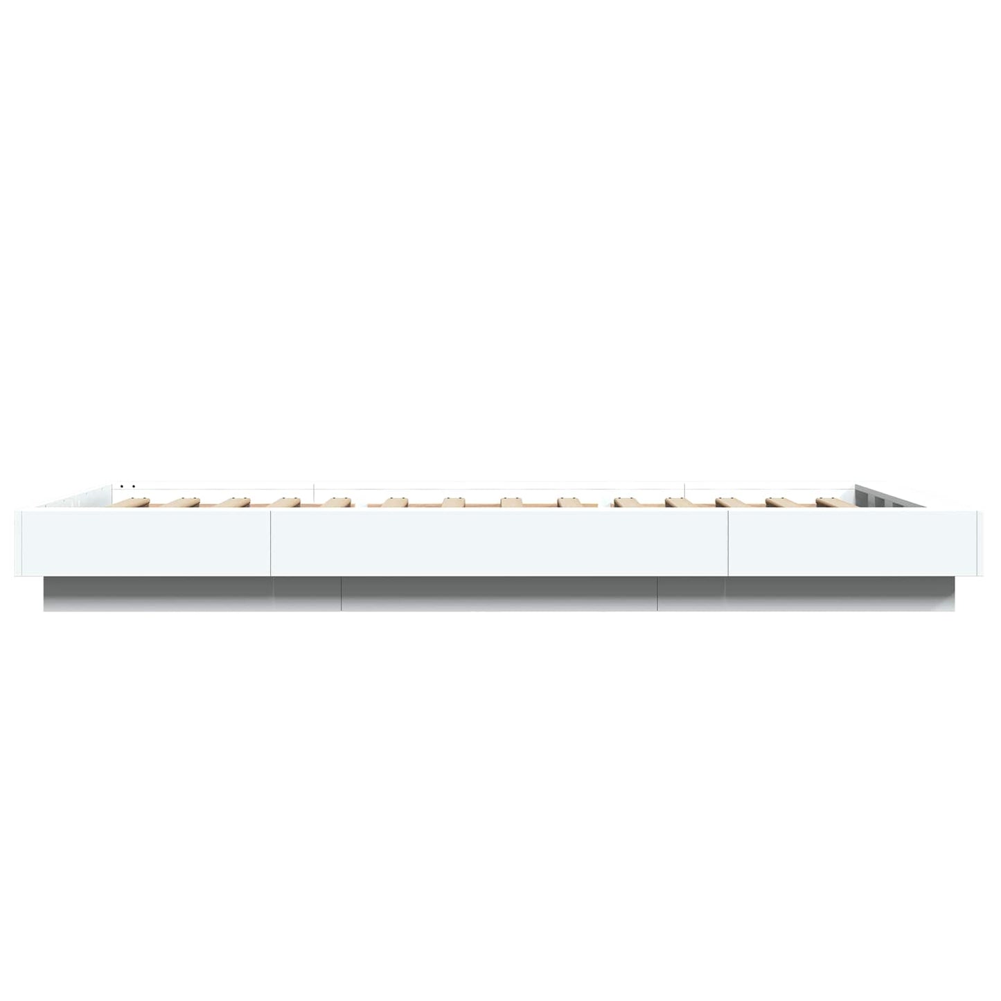 Bed Frame with LED White 80 x 200 cm Engineered Wood
