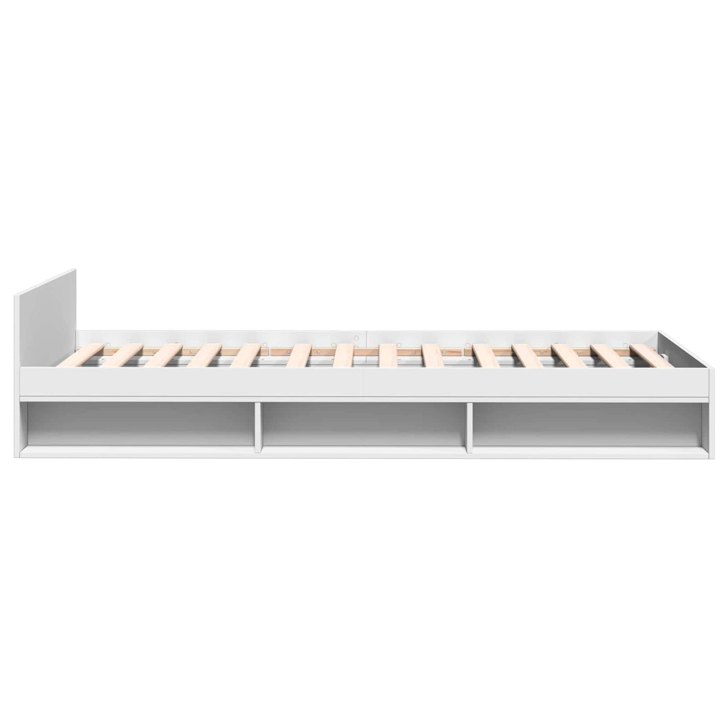 Bed Frame with Storage White 80 x 200 cm Engineered Wood