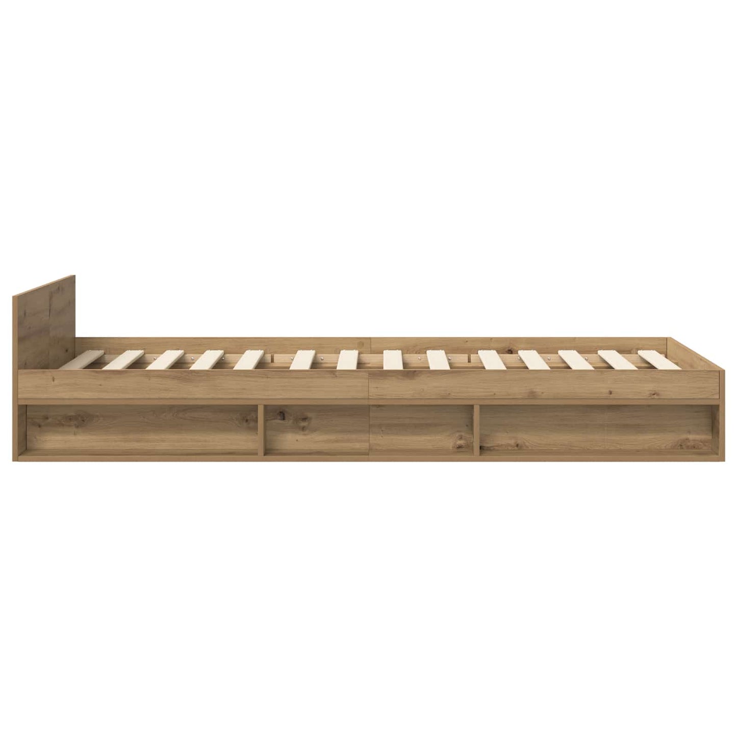 Bed Frame with Storage Artisian Oak 80 x 200 cm Engineered Wood