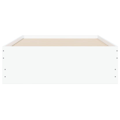 Bed Frame with Storage White 80 x 200 cm Engineered Wood