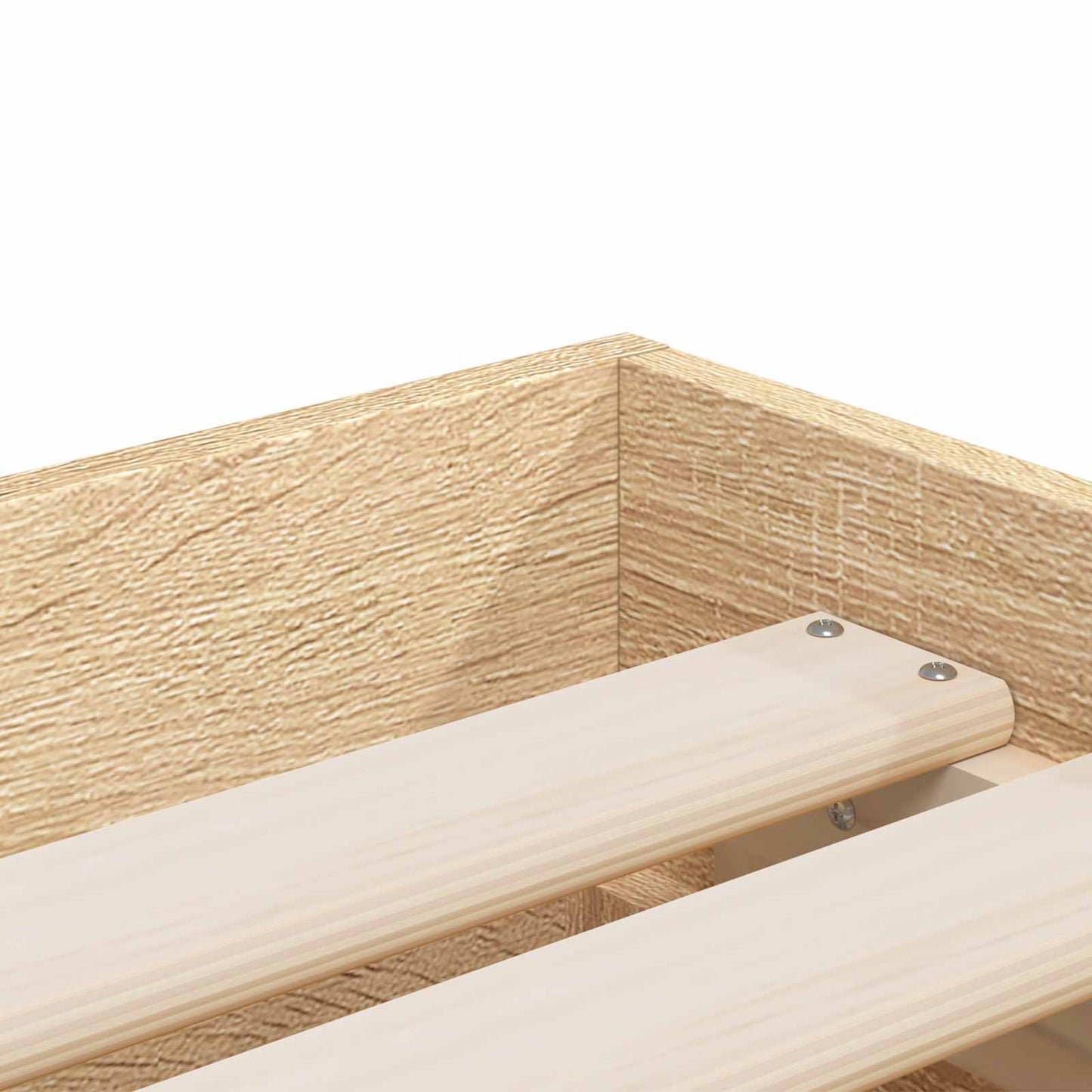 Bed Frame with Storage Sonoma Oak 80 x 200 cm Engineered Wood