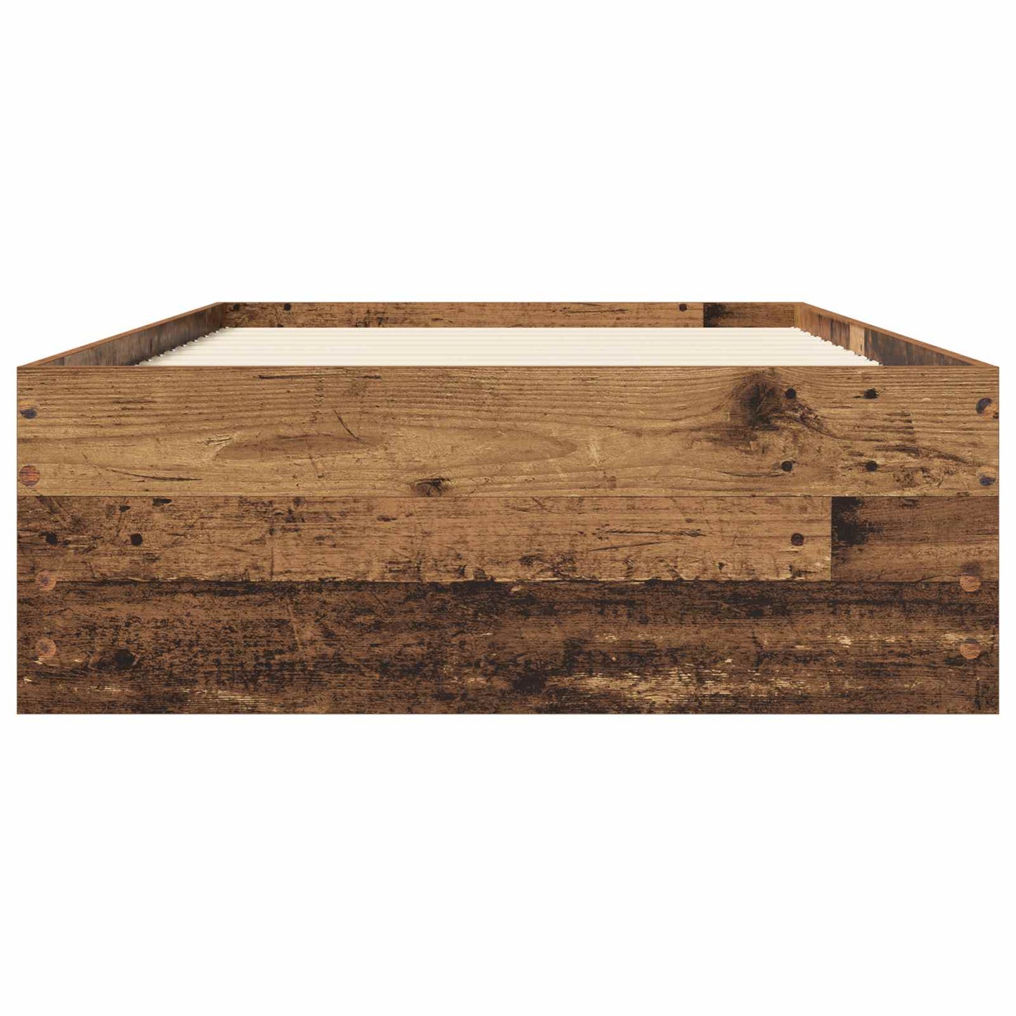 Bed Frame with Storage with Drawer Old Wood Engineered wood