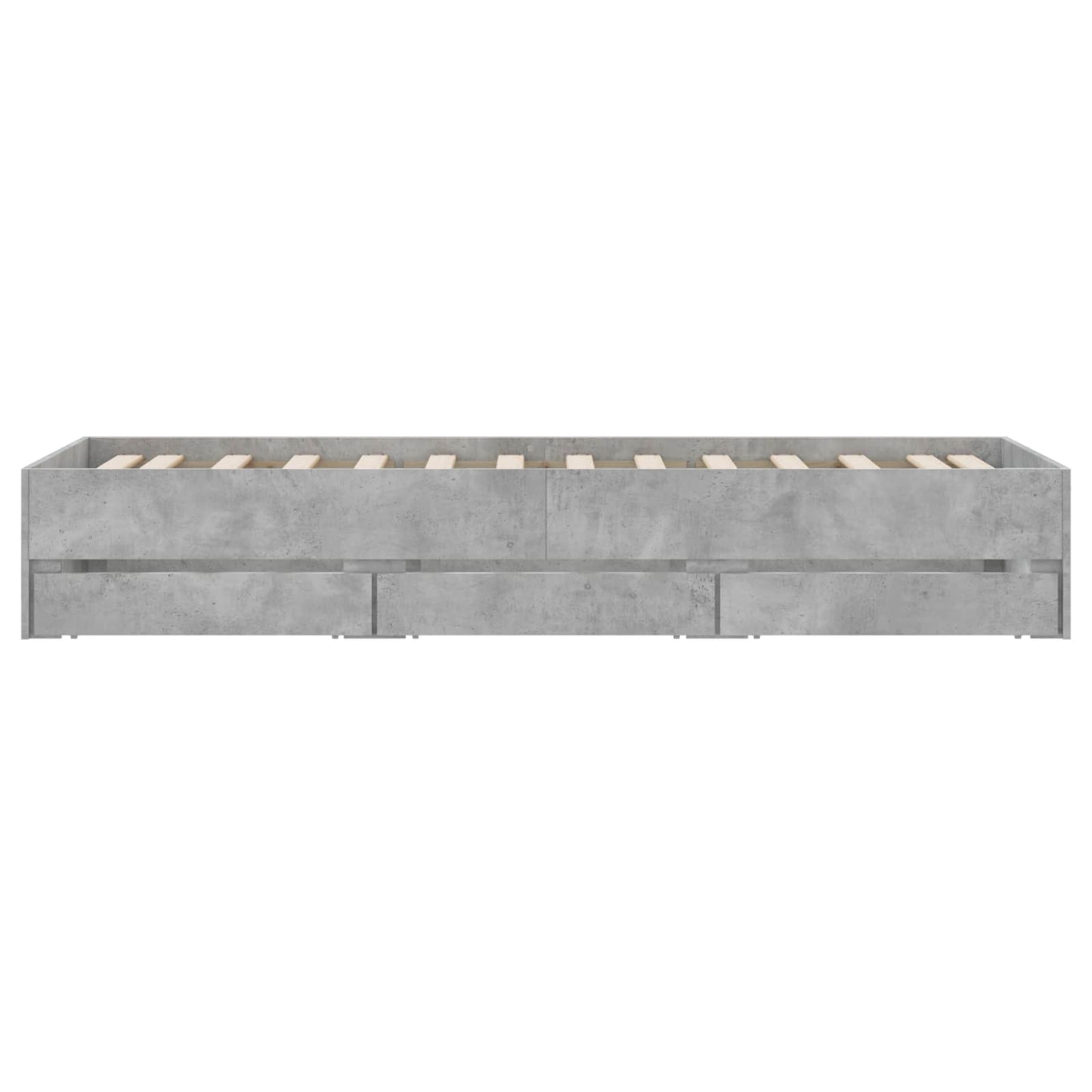 Bed Frame with Storage Grey Sonoma 80 x 200 cm Engineered Wood
