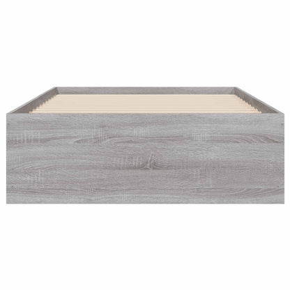 Bed Frame with Storage with Drawer Concrete Grey 80 x 200 cm
