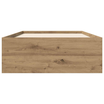 Bed Frame with Storage Artisian Oak 80 x 200 cm Engineered Wood