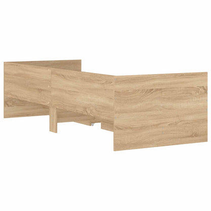 Bed Frame with Storage Sonoma Oak 80 x 200 cm Engineered Wood