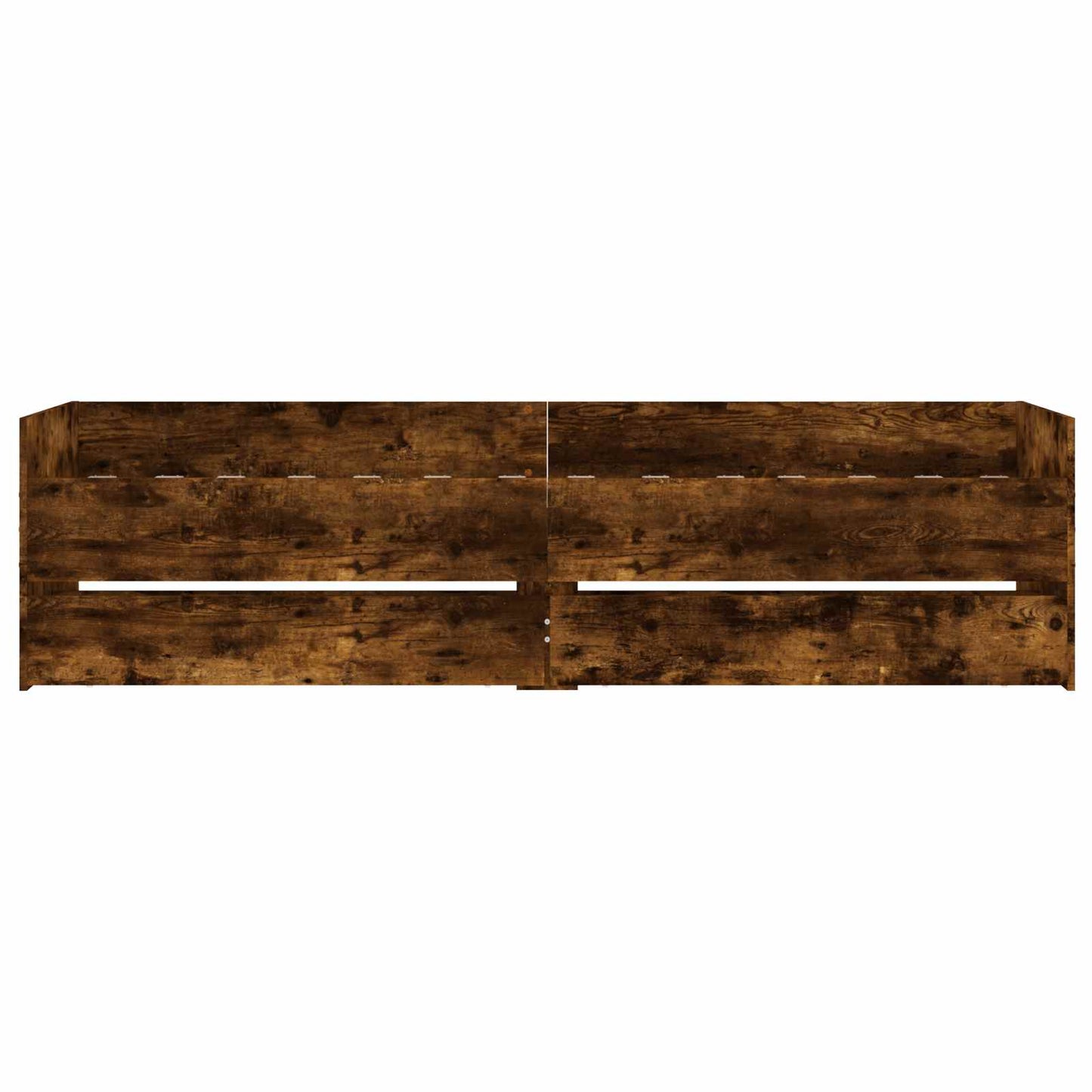 Bed Frame with Storage Smoked Oak 80 x 200 cm Engineered Wood