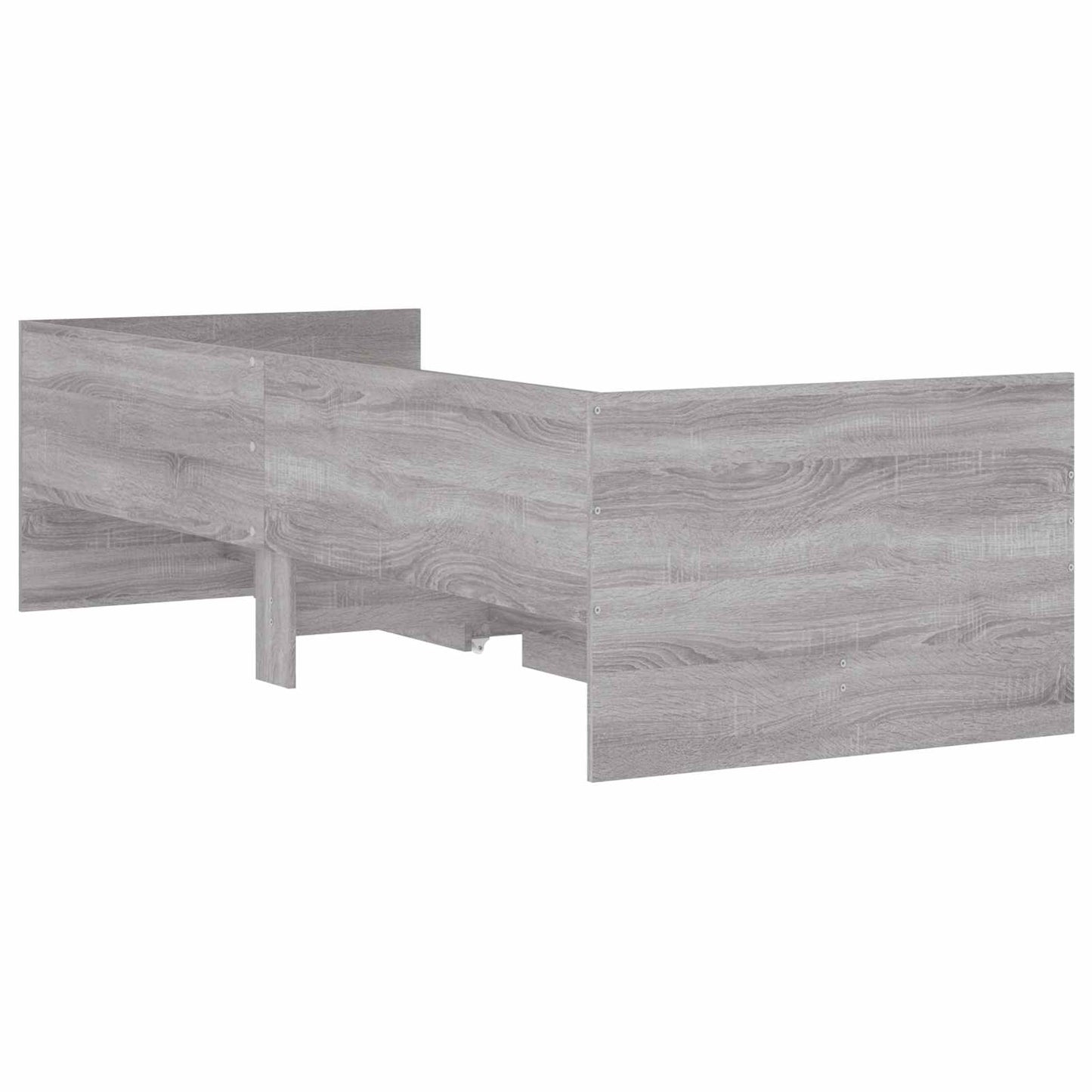 Bed Frame with Storage Concrete Grey 80 x 200 cm