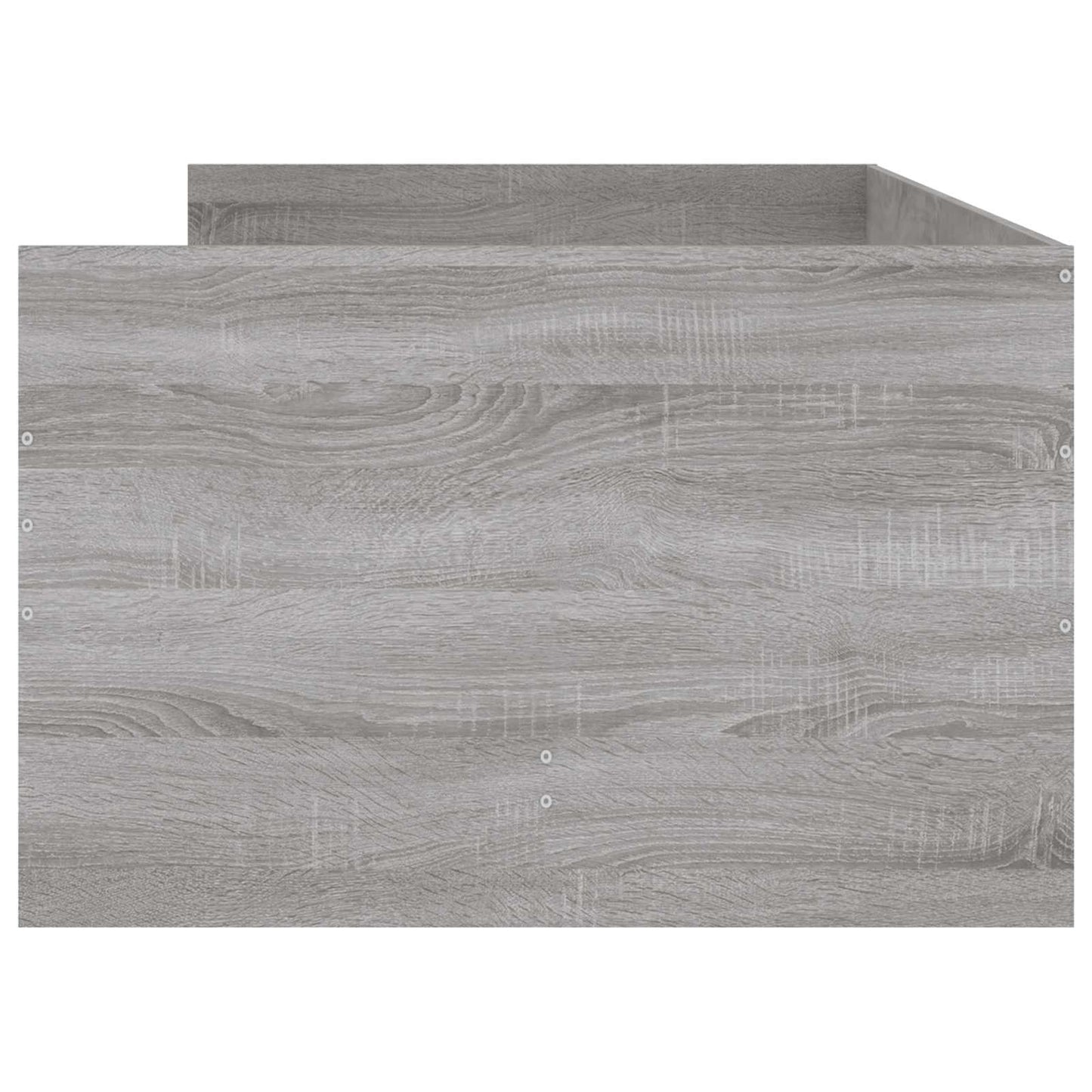 Bed Frame with Storage Concrete Grey 80 x 200 cm