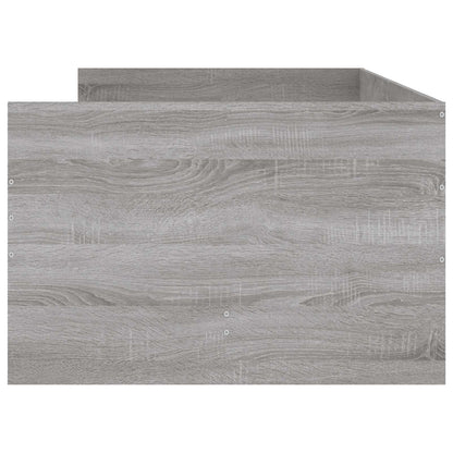 Bed Frame with Storage Concrete Grey 80 x 200 cm