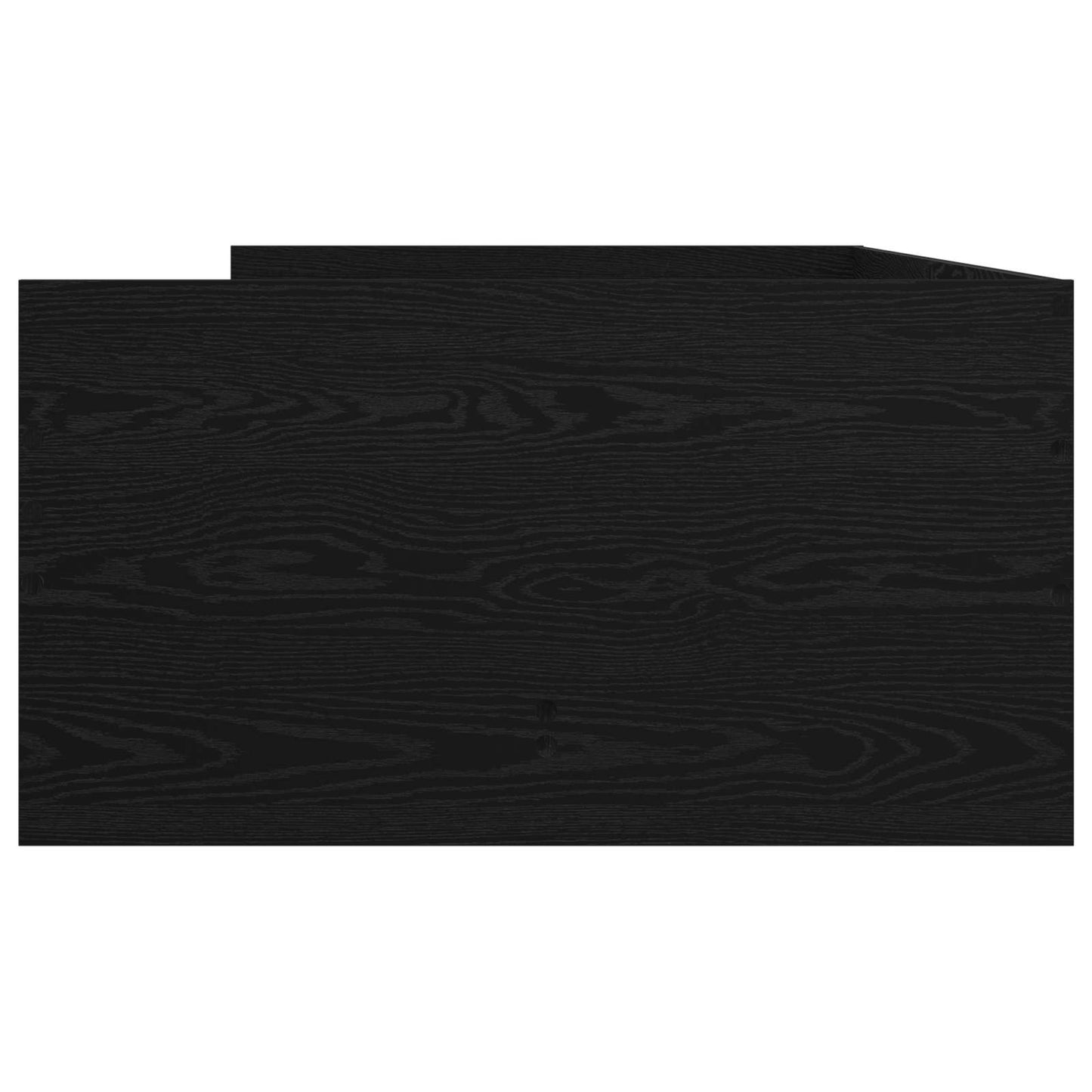 Bed Frame with Storage Black Oak 80 x 200 cm Engineered Wood