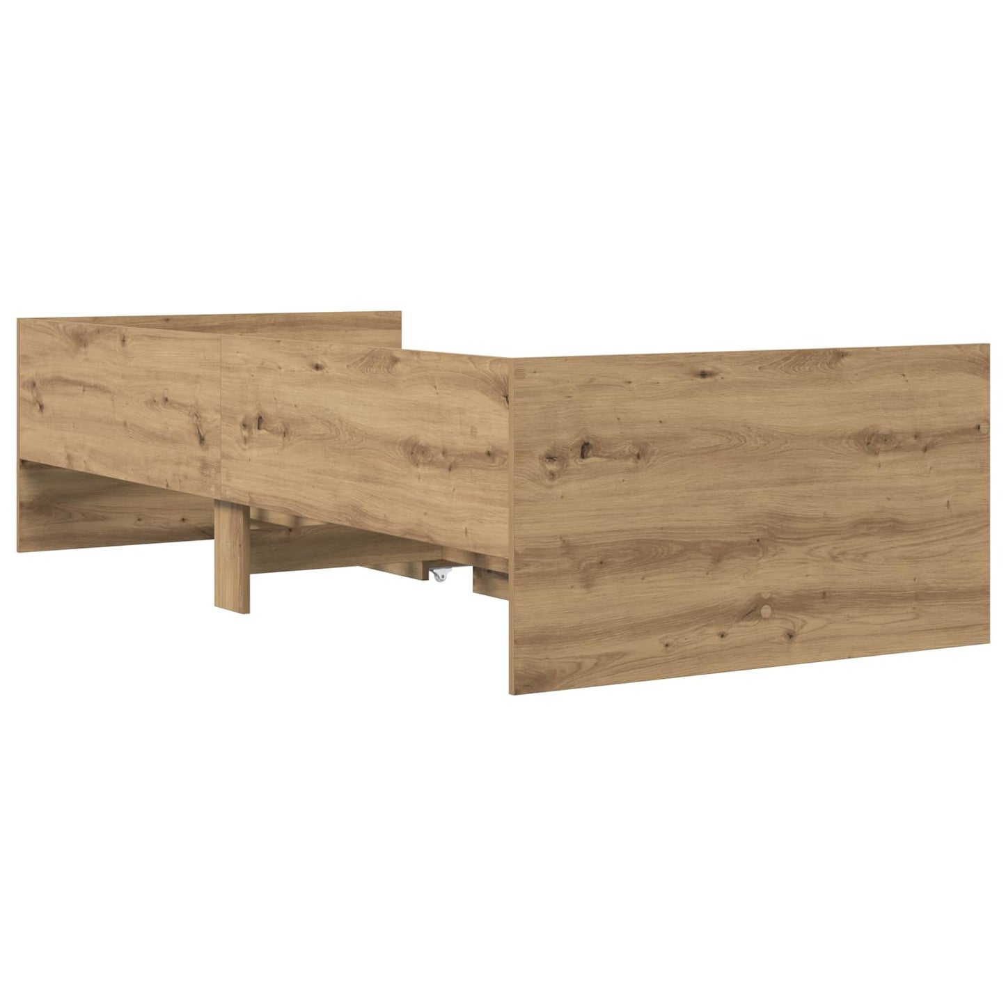 Bed Frame with Storage Artisian Oak 80 x 200 cm Engineered Wood