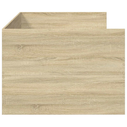Bed Frame with Storage Sonoma Oak 80 x 200 cm Engineered Wood