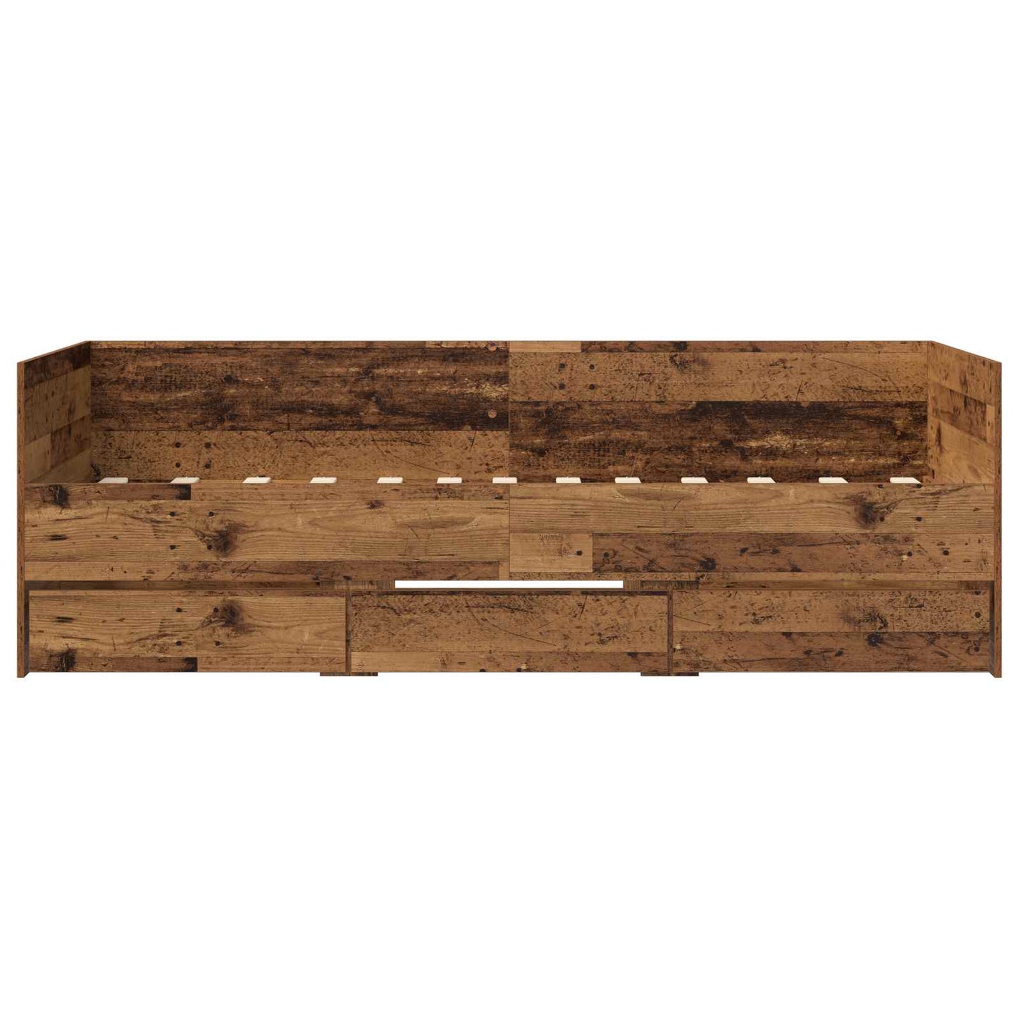 Bed Frame with Storage Old Wood 80 x 200 cm Engineered Wood