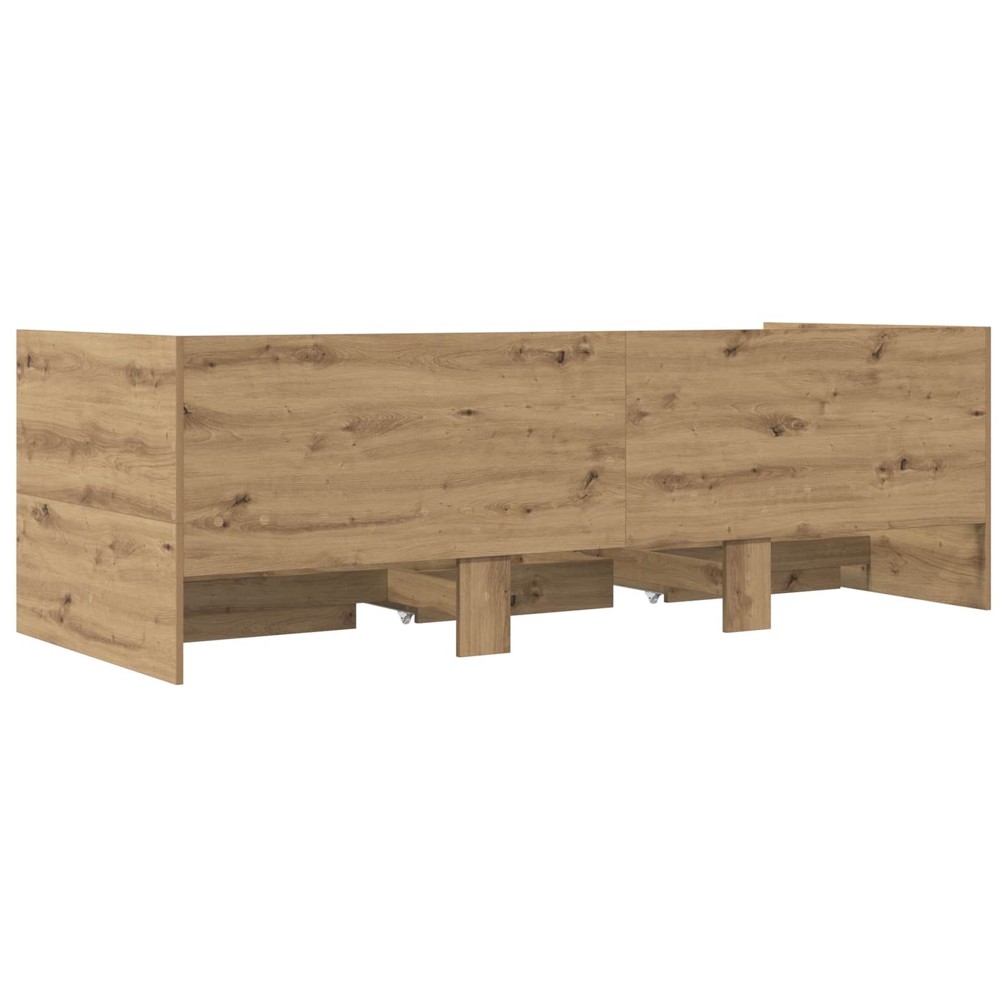 Bed Frame with Storage Artisian Oak 80 x 200 cm Engineered Wood