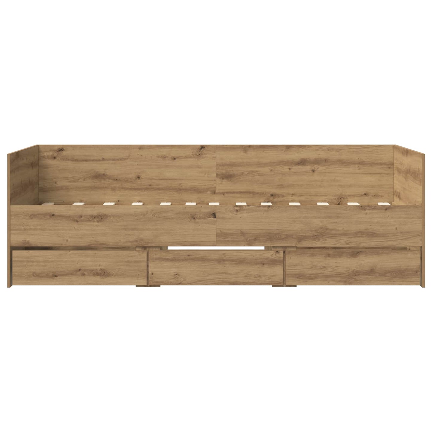 Bed Frame with Storage Artisian Oak 80 x 200 cm Engineered Wood