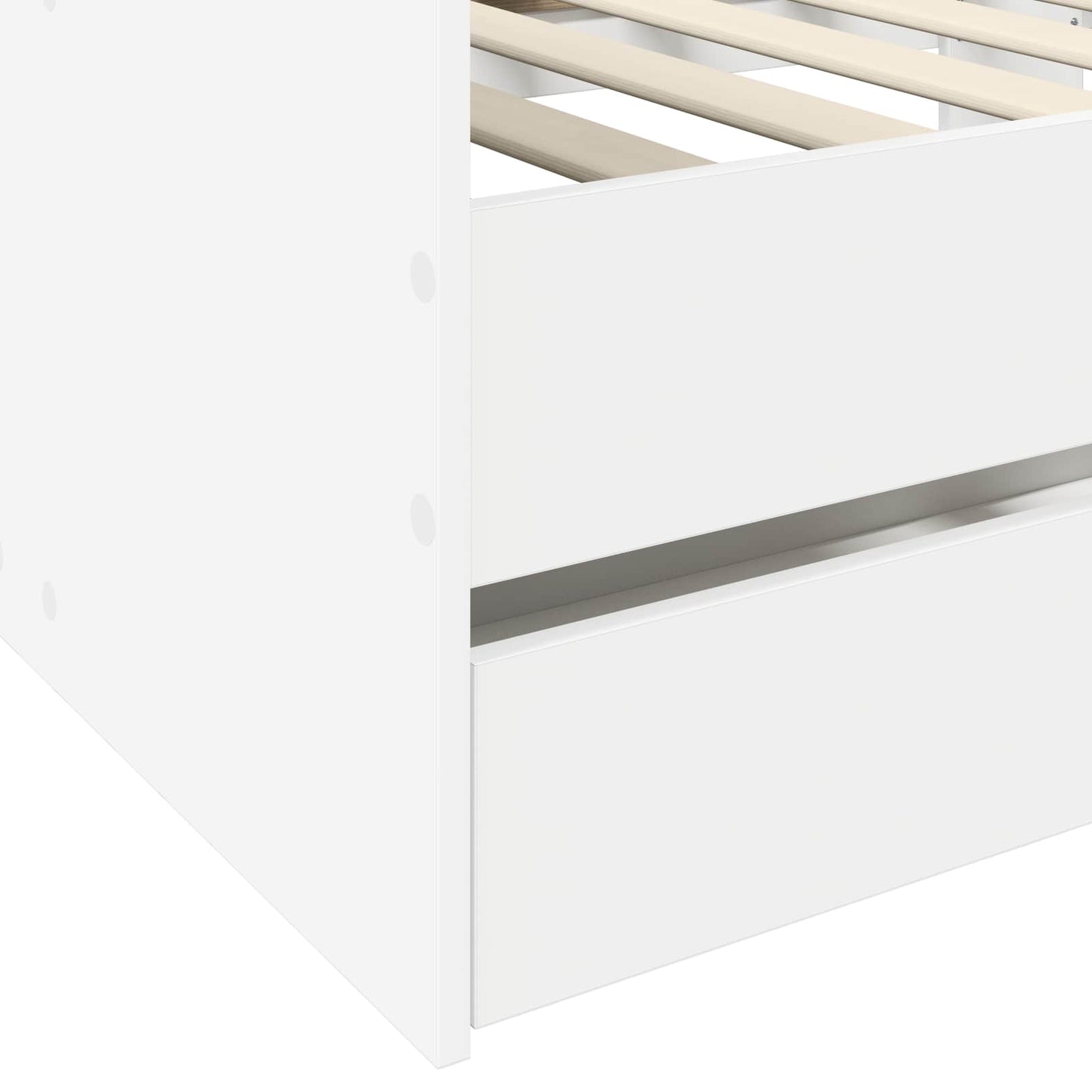 Bed Frame with Storage White 80 x 200 cm Engineered Wood