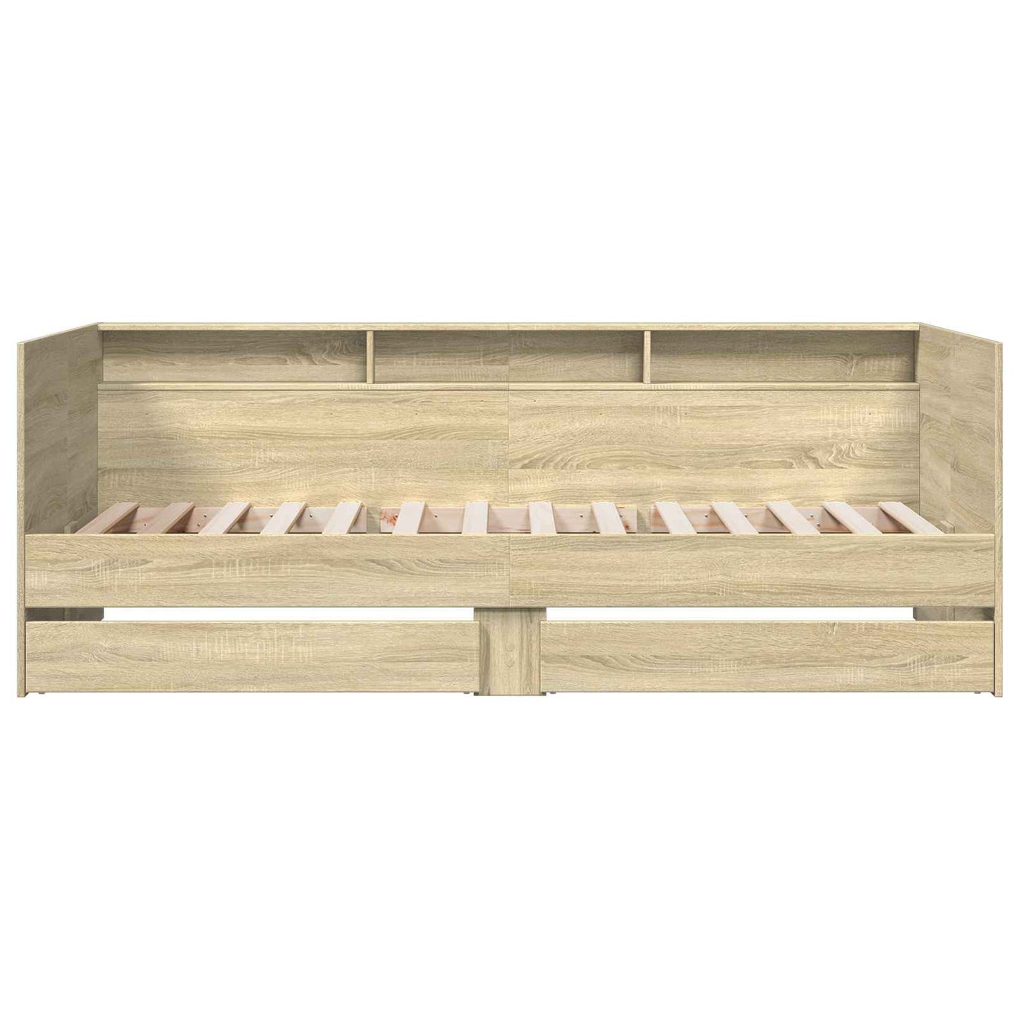 Bed Frame with Storage Sonoma Oak 80 x 200 cm Engineered Wood