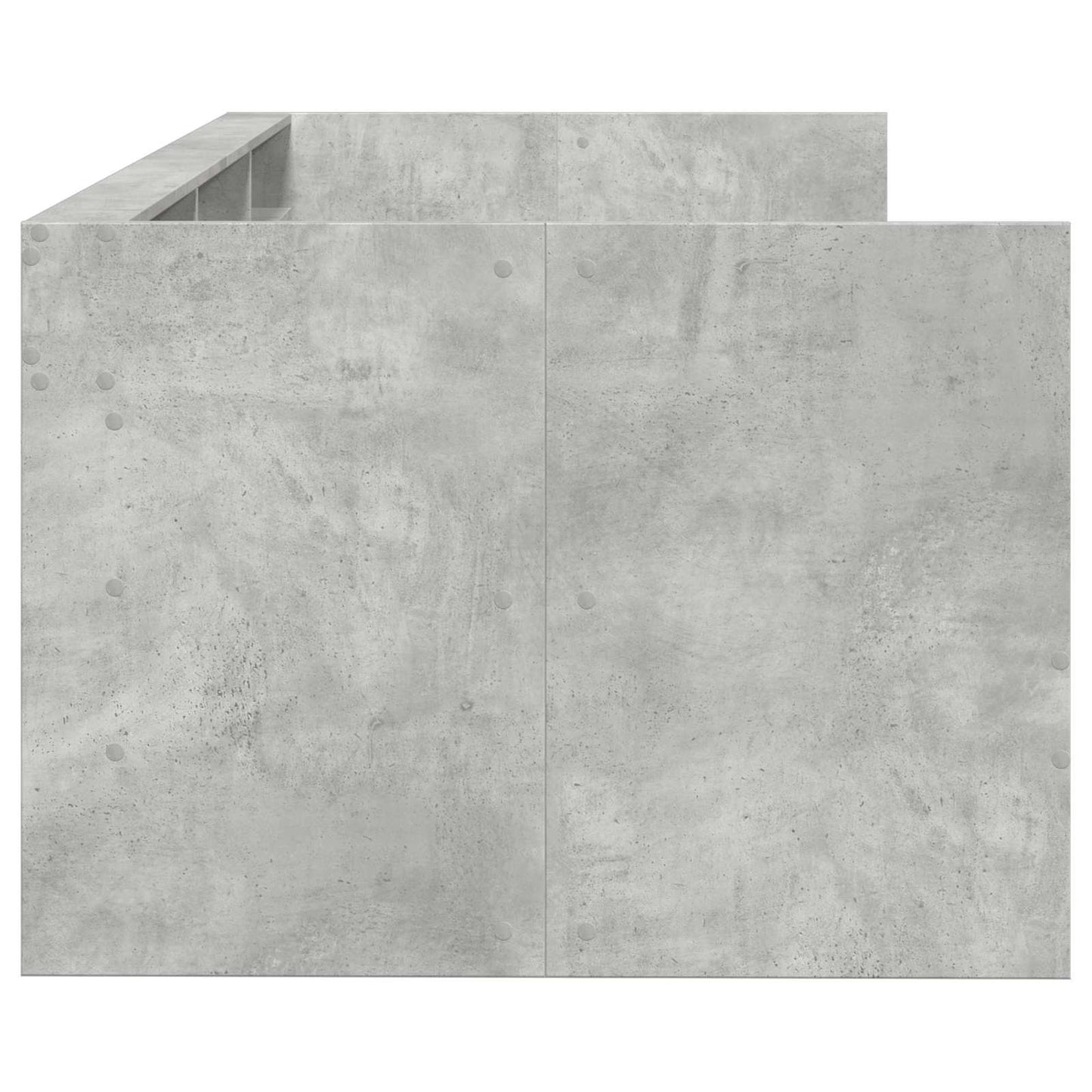 Bed Frame with Storage Concrete Grey 80 x 200 cm