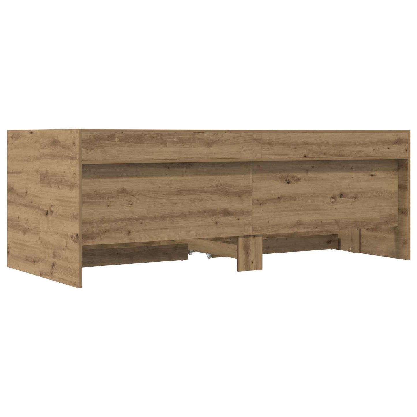 Bed Frame with Storage Artisian Oak 80 x 200 cm Engineered Wood