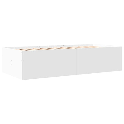 Bed Frame with Storage White 80 x 200 cm Engineered Wood