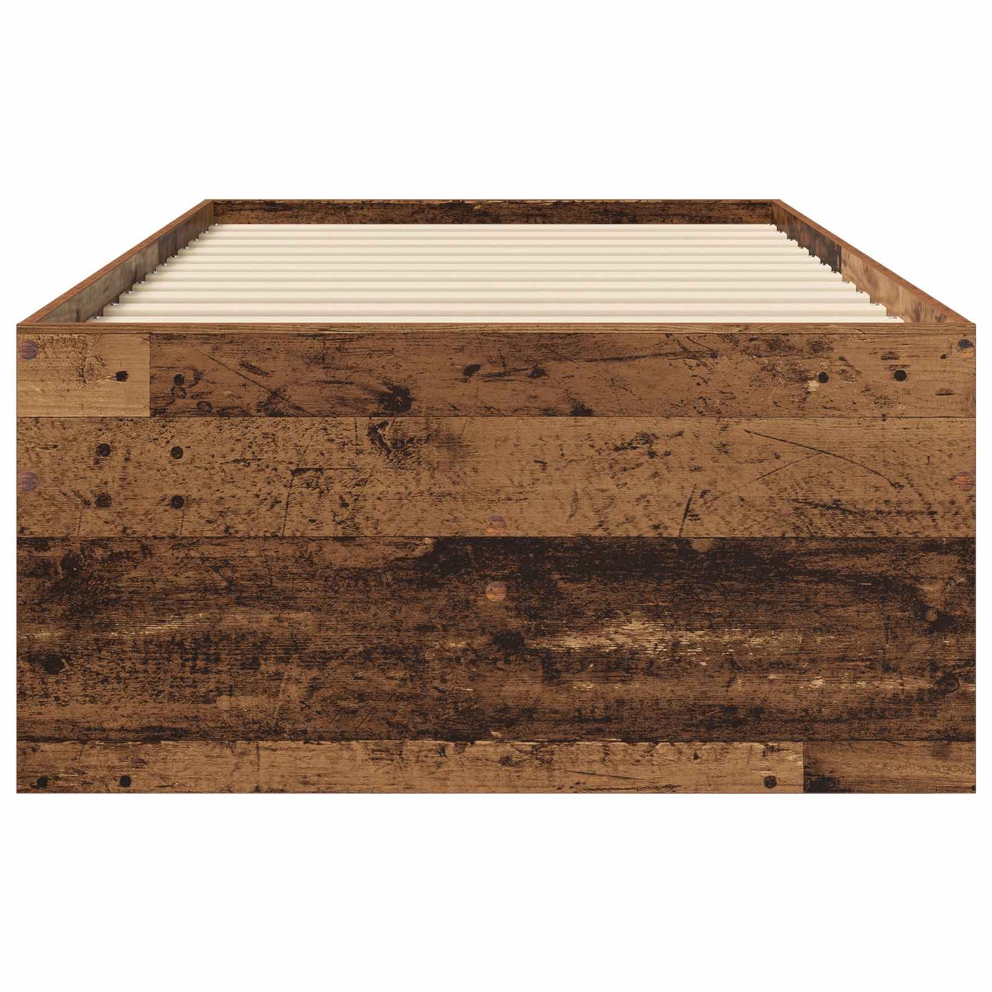 Bed Frame with Storage Old Wood 80 x 200 cm Engineered Wood