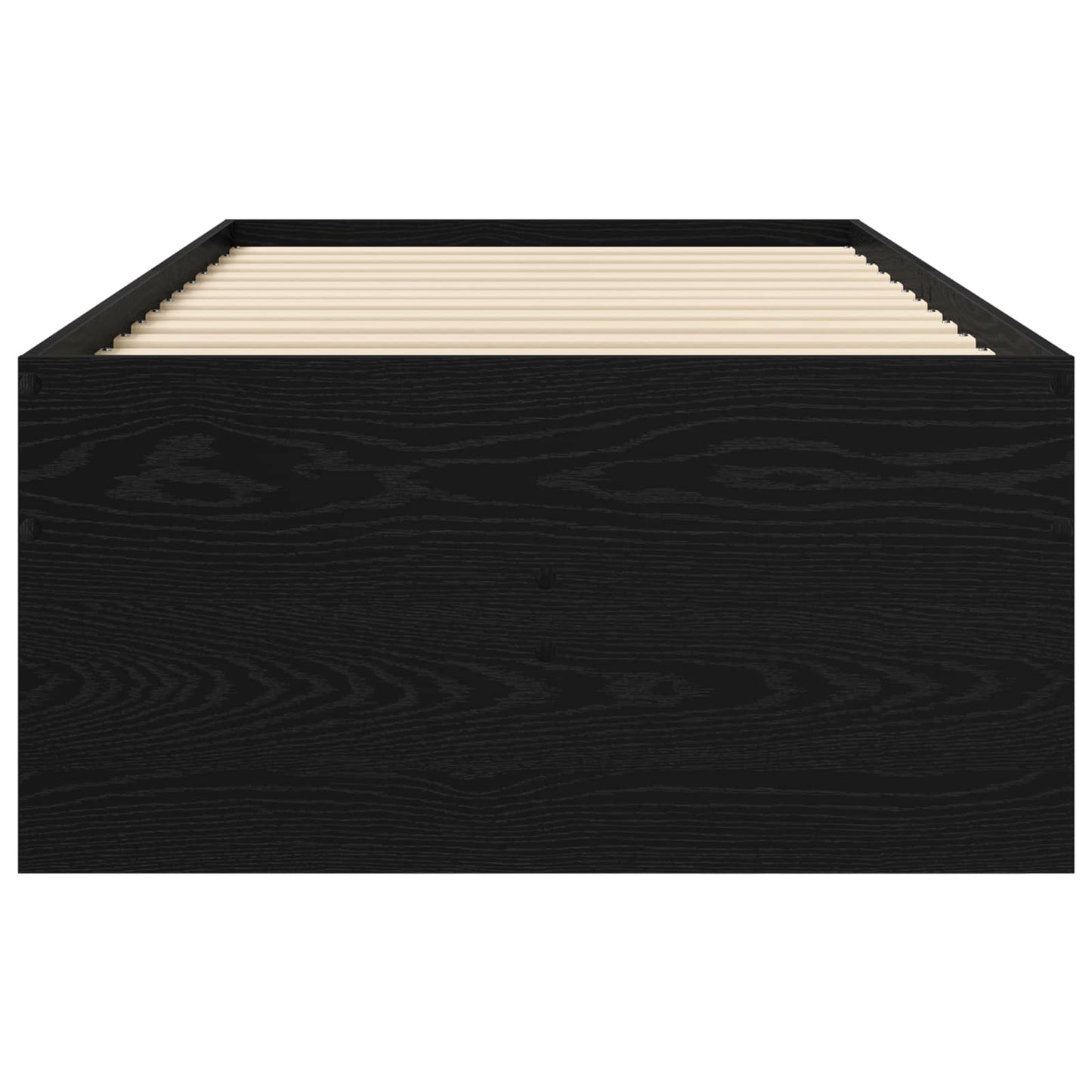 Bed Frame with Storage Black Oak 80 x 200 cm Engineered Wood