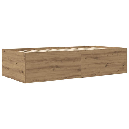 Bed Frame with Storage Artisian Oak 80 x 200 cm Engineered Wood