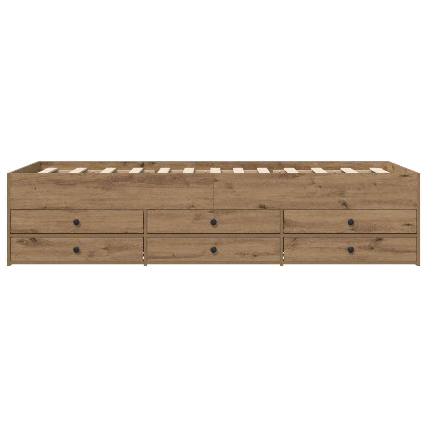 Bed Frame with Storage Artisian Oak 80 x 200 cm Engineered Wood