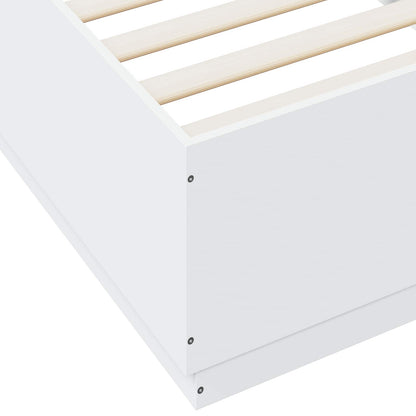 Bed Frame White 80 x 200 cm Engineered Wood