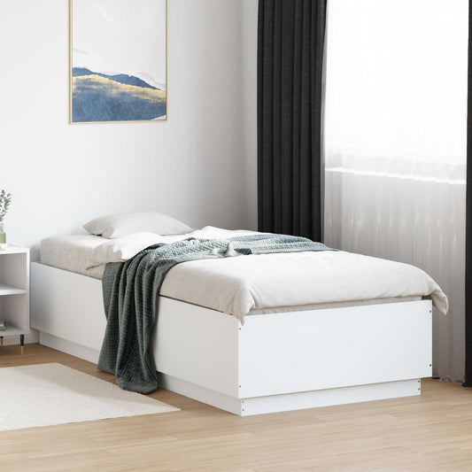 Bed Frame White 80 x 200 cm Engineered Wood